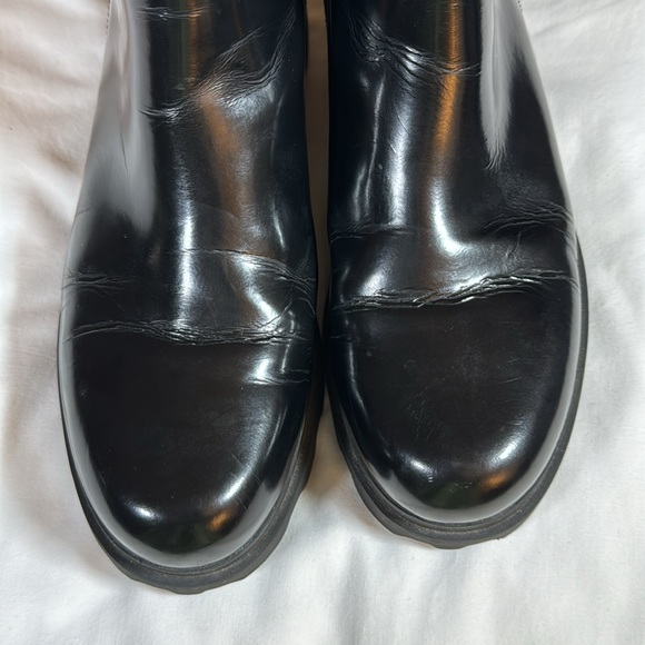 Camper Black Patent Leather Chunky Chelsea Boots Size 38/ 7.5 - Picture 5 of 9
